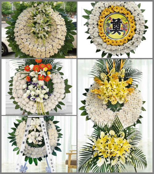 甘肃省庆阳宁县米桥乡花圈速递